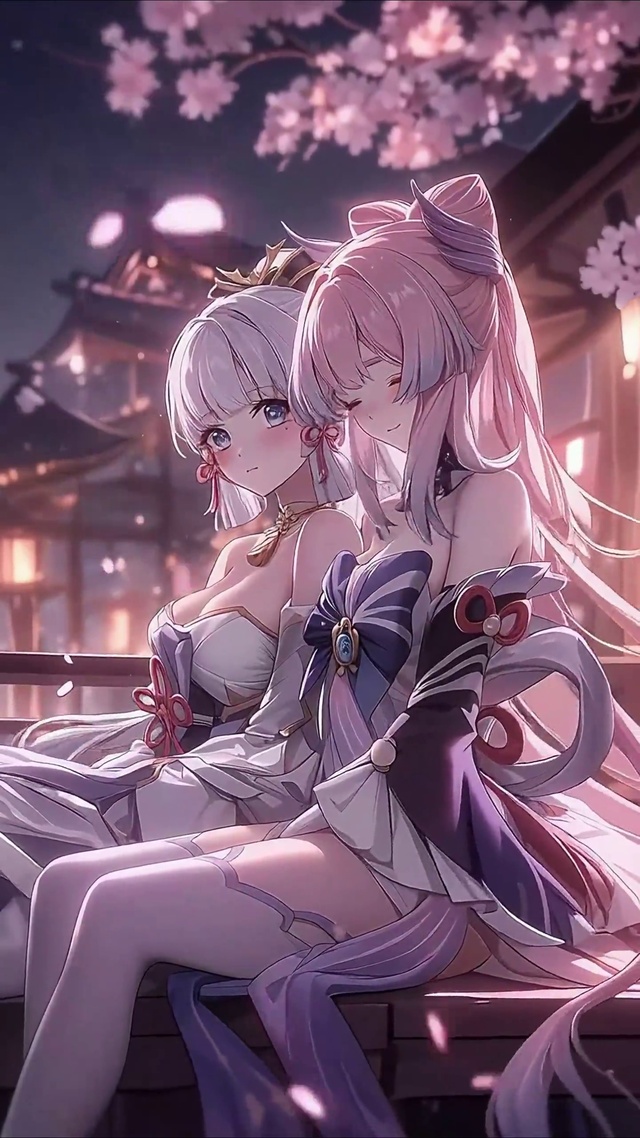 神里绫华心海丨夜樱栖梦丨