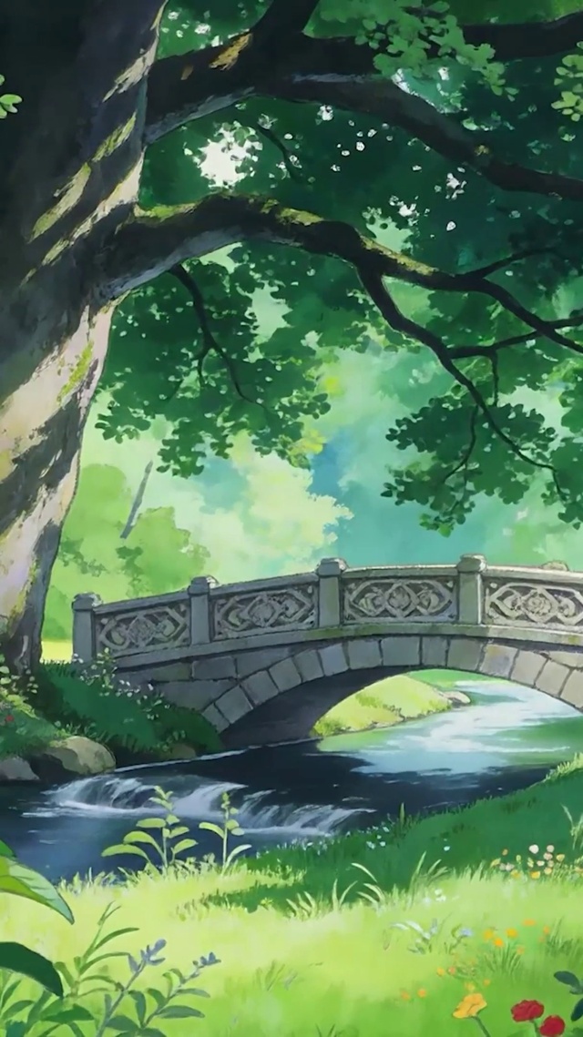护眼绿景