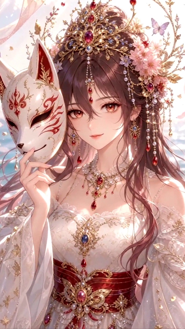 狐面-古风美女