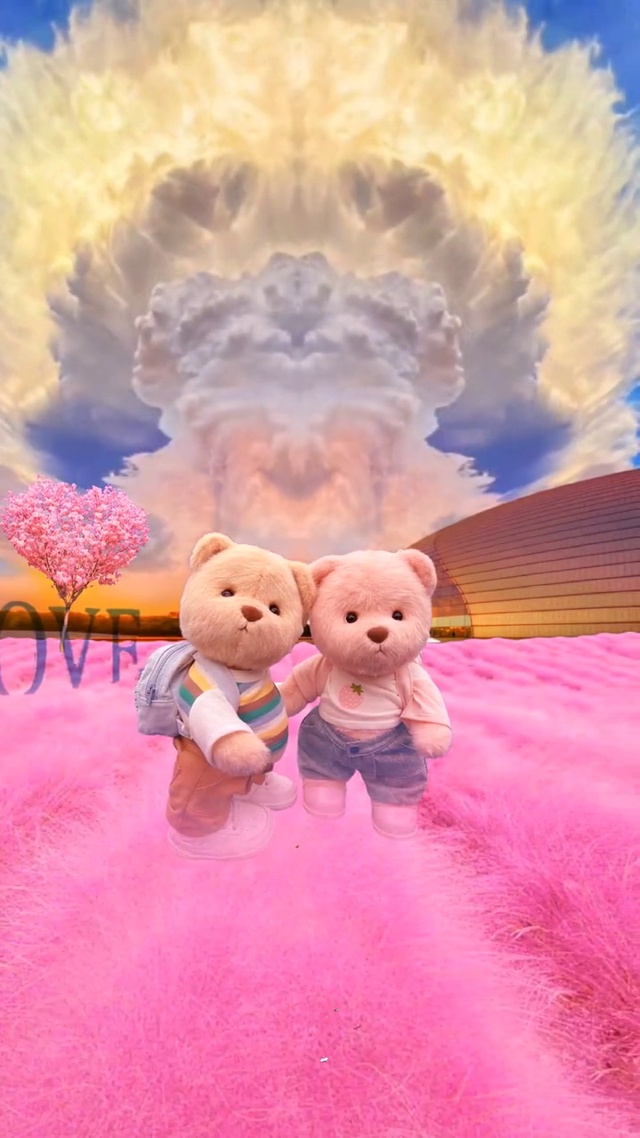 熊熊都有女朋友了