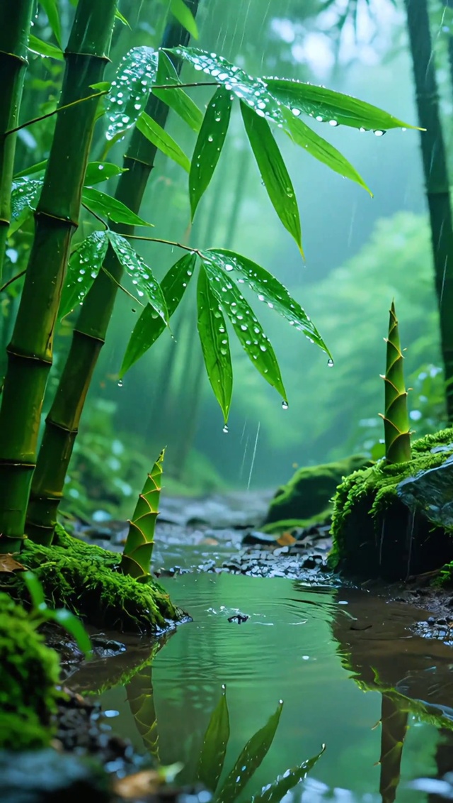 竹林听雨