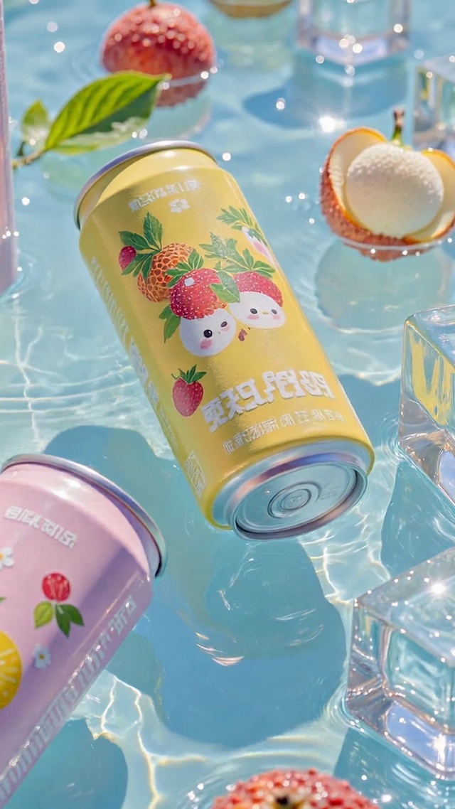 夏日清凉水果冰饮