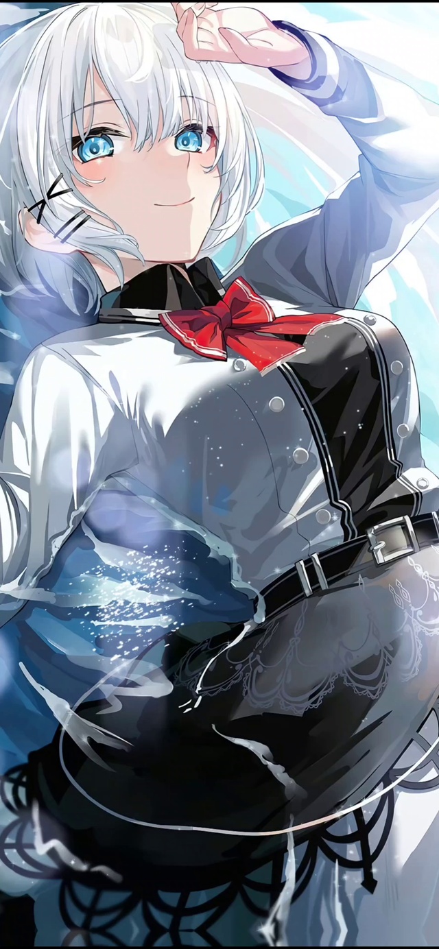 白发水中美少女