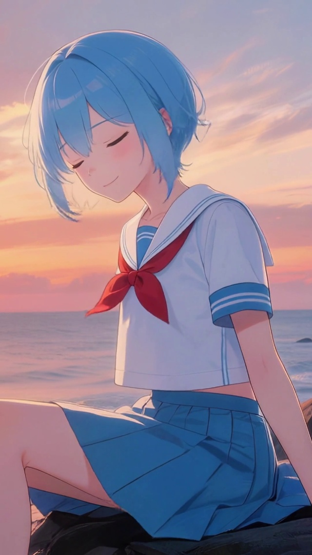 海边晚霞风景