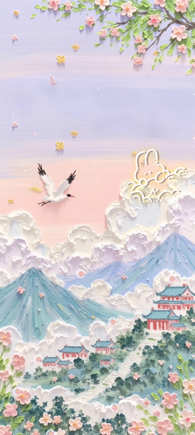 春·繁花飞鸟入画来