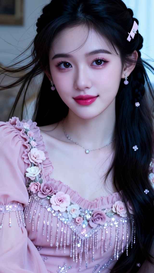 粉裙少女