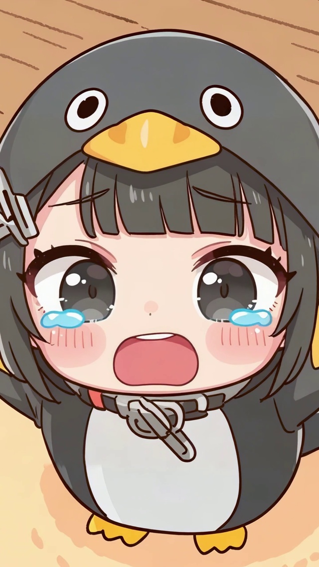 委屈求抱企鹅崽