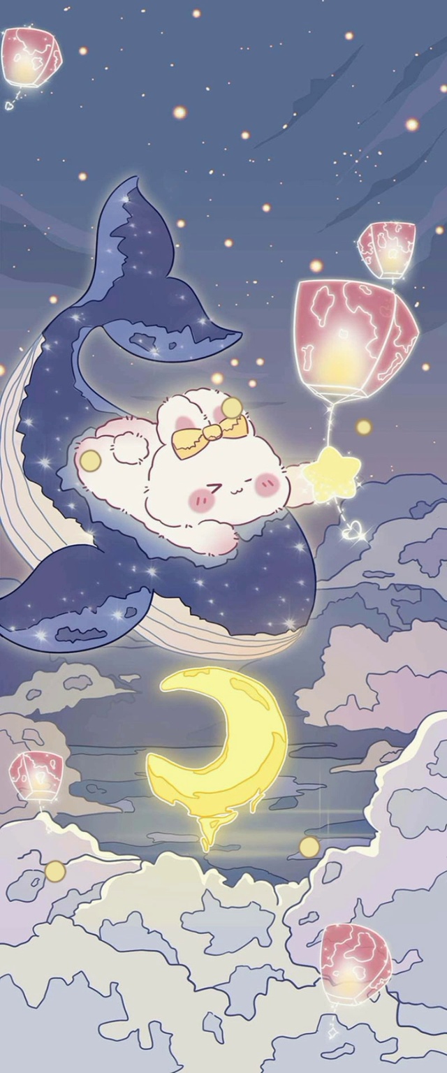 可爱梦幻鲸鱼入梦来