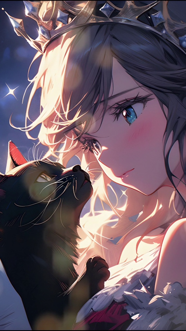 4K 黑猫女孩