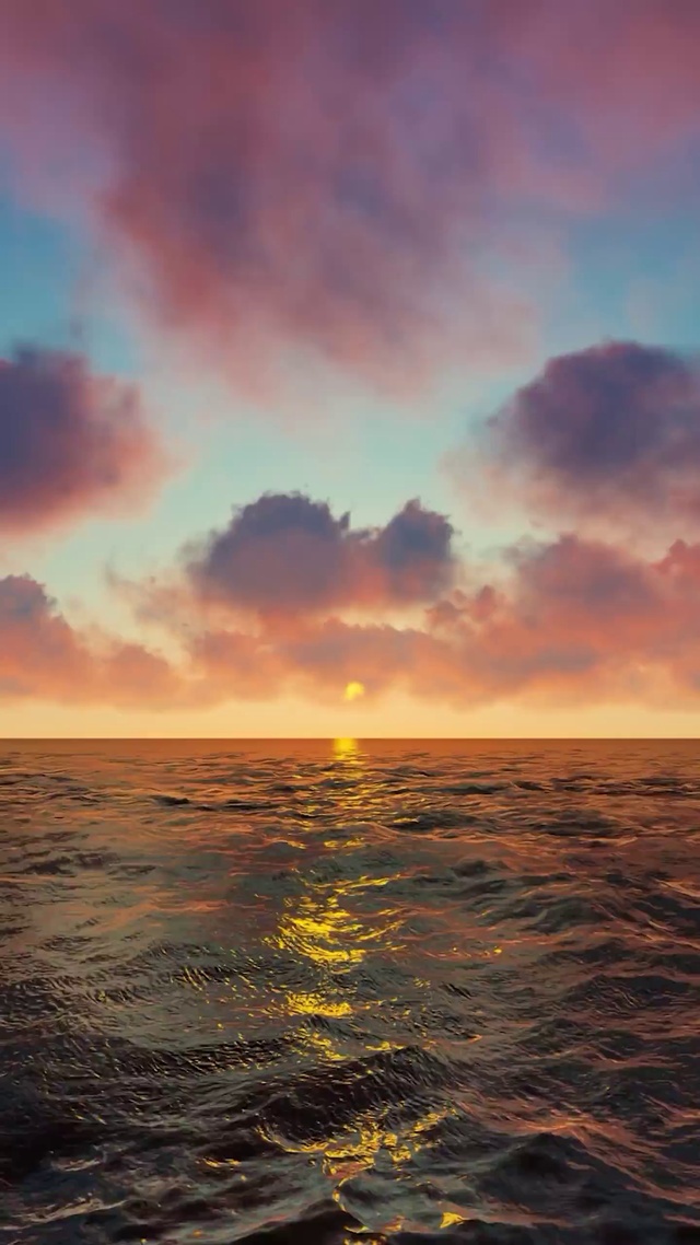 海边夕阳