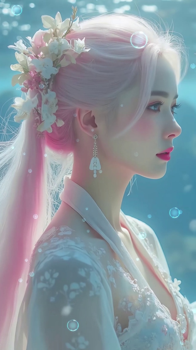 水下古风长发美女