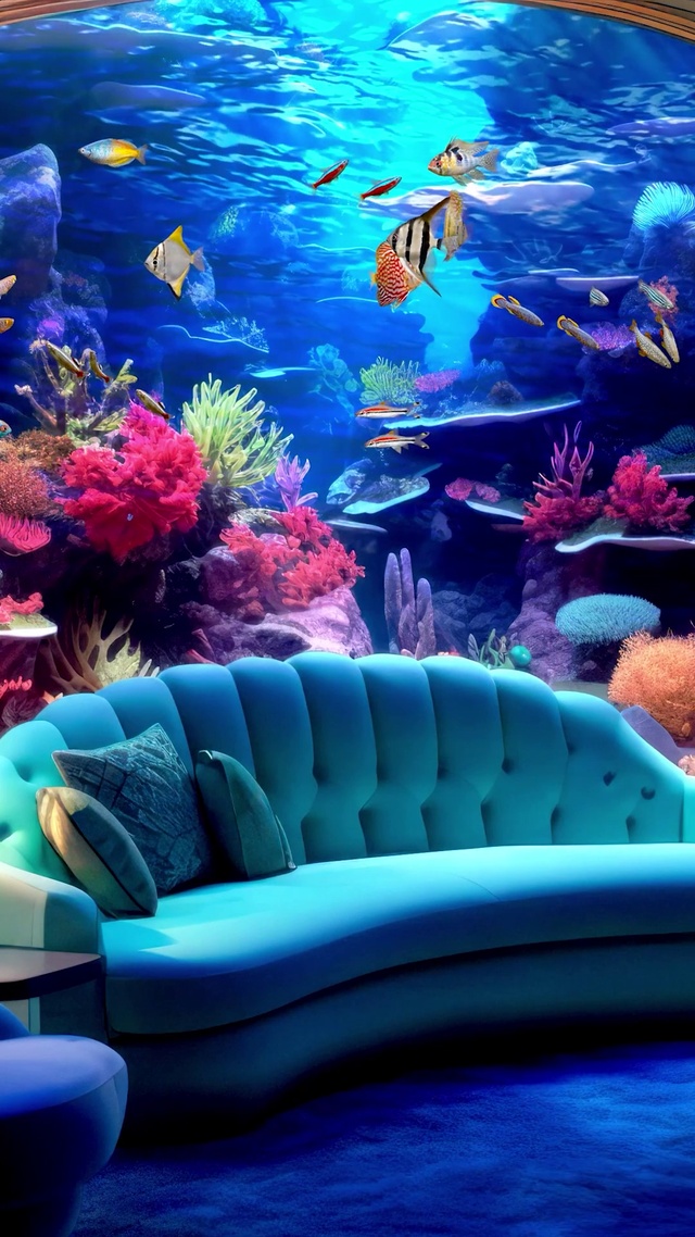 海底珊瑚鱼房间