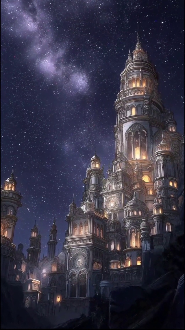 星空下的城堡