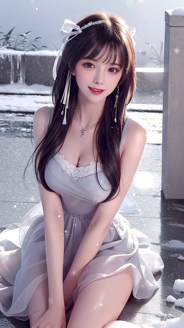 雪地美女