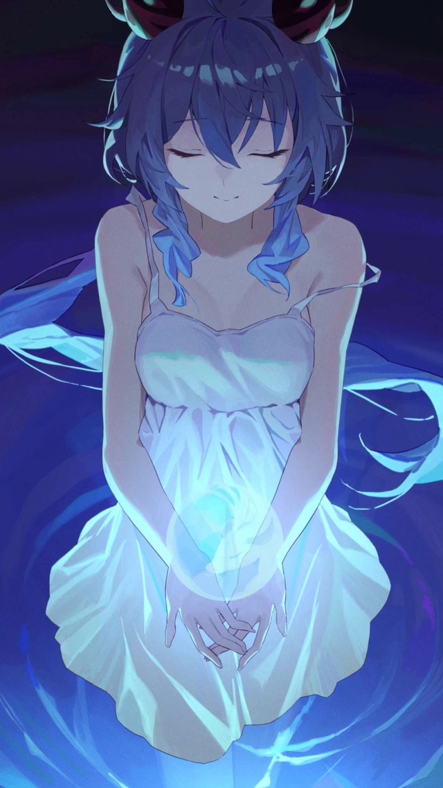 白裙甘雨妹妹4k