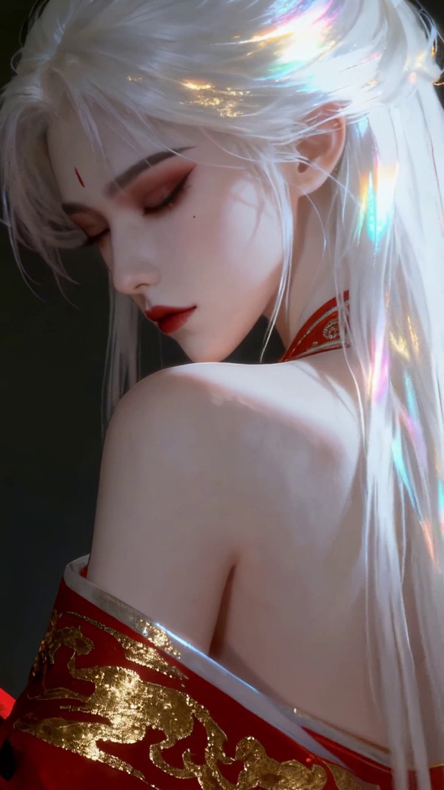 白发古风美人
