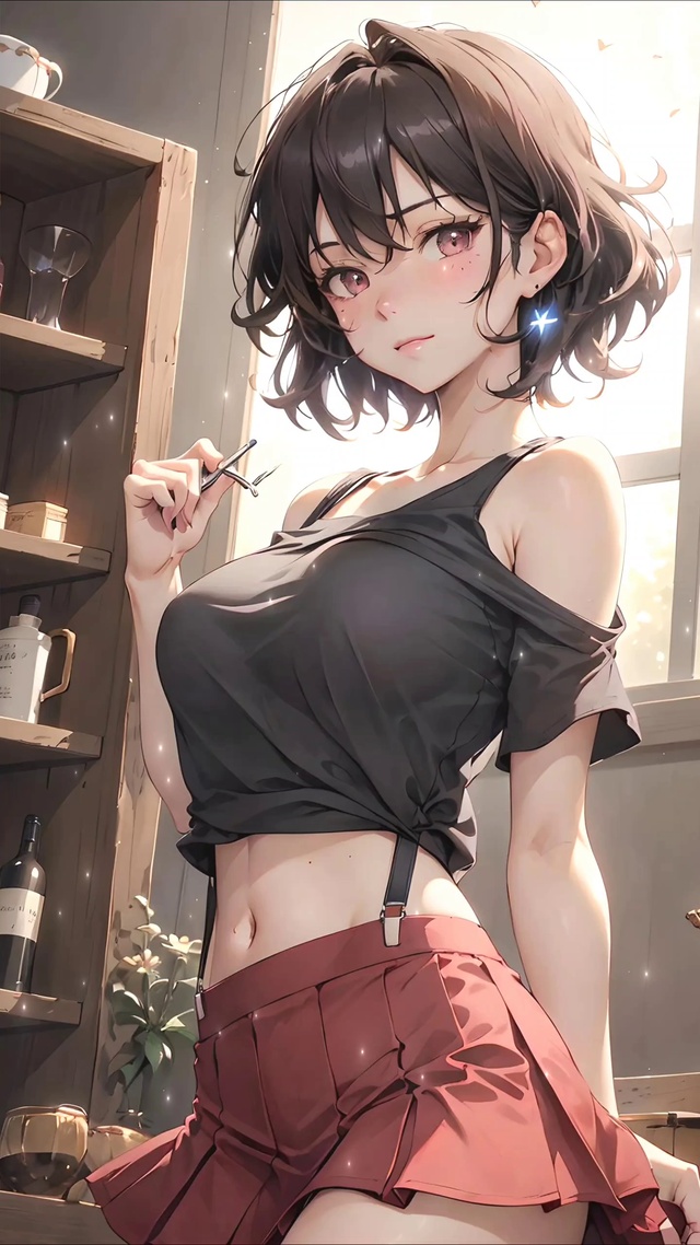 4k 短发高冷女神