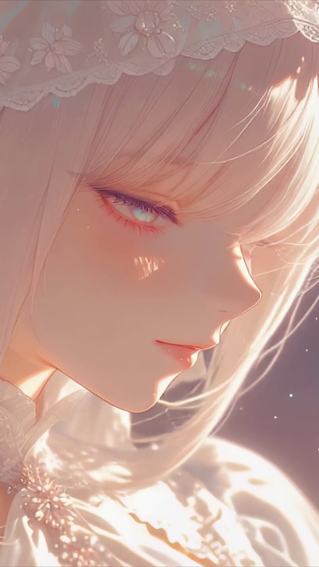 清新美女侧脸壁纸