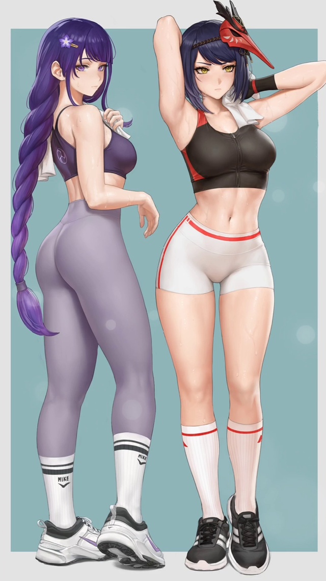 自律的健身女孩