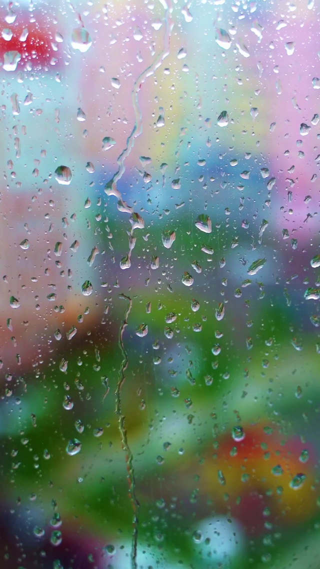 4K治愈系雨屏