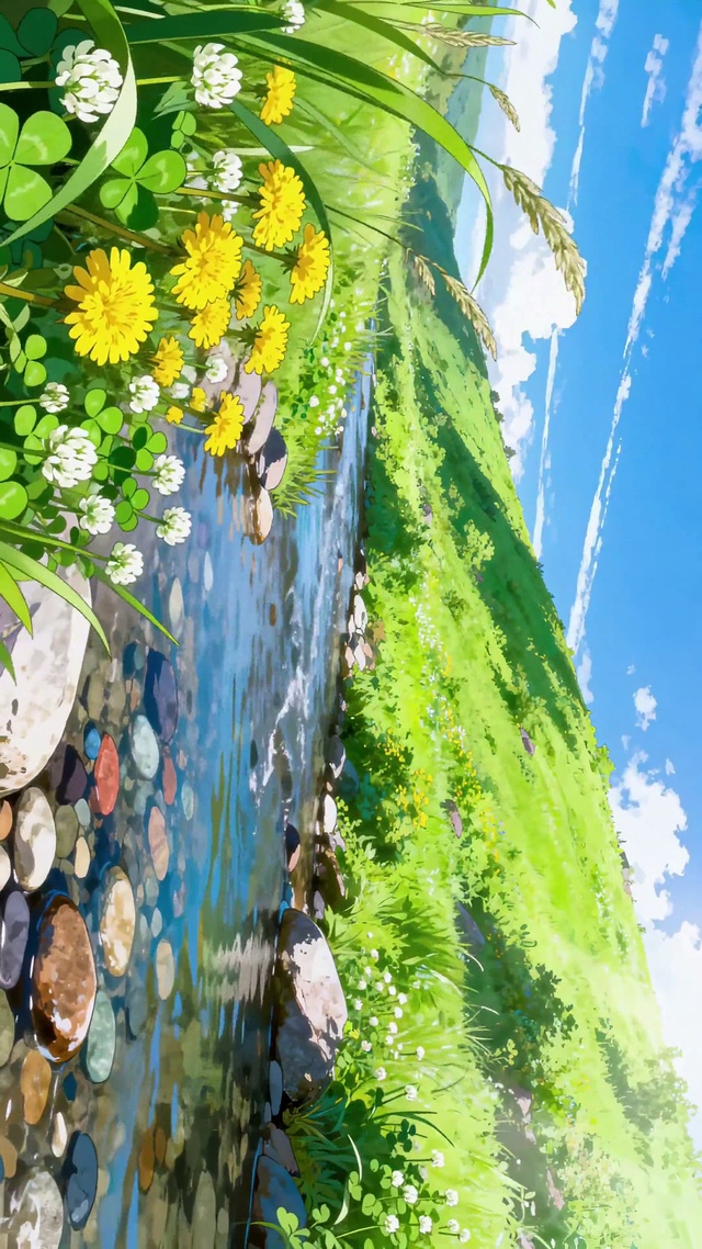 护眼山涧小溪