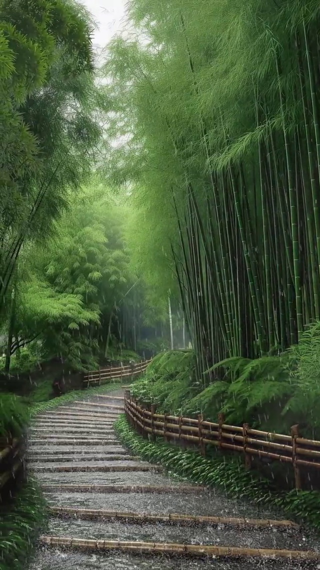 竹林听雨