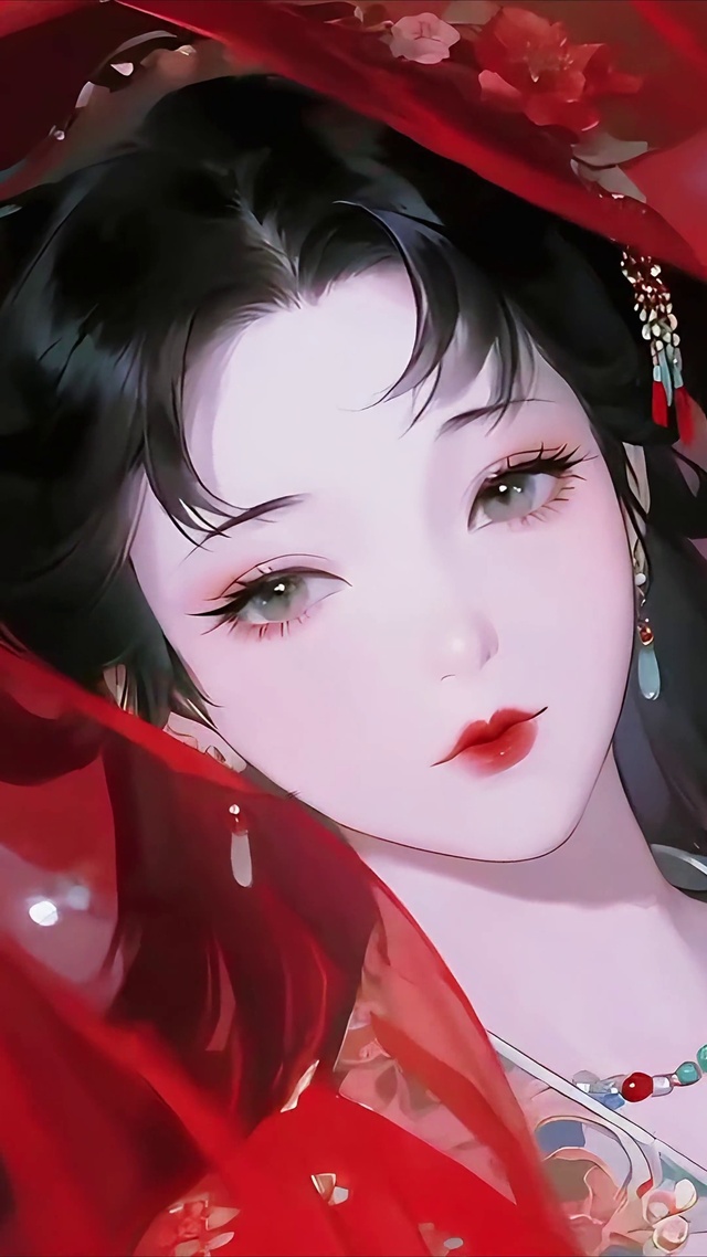 古风动漫少女-花嫁新娘