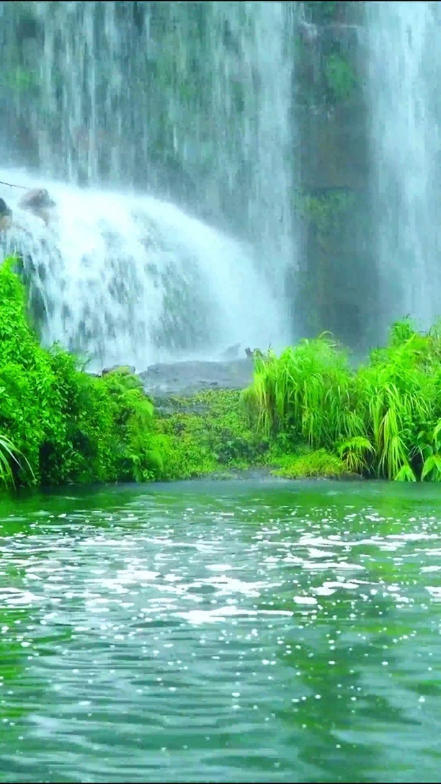 4K治愈瀑布流水