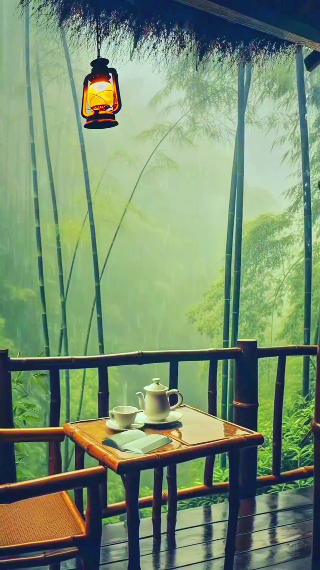4K竹林小屋