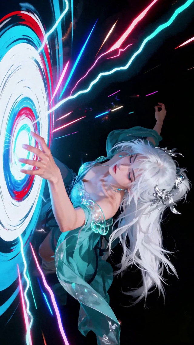 青纱银发白丨雷光的执控少女