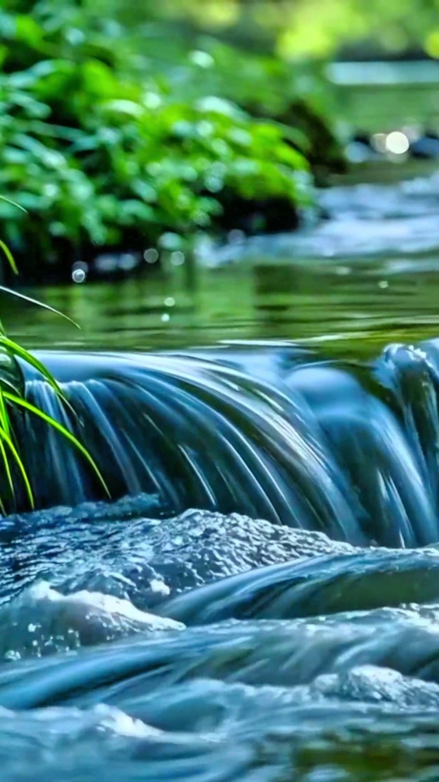 治愈小溪流水4K