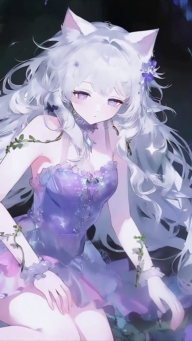 梦幻紫狸猫少女