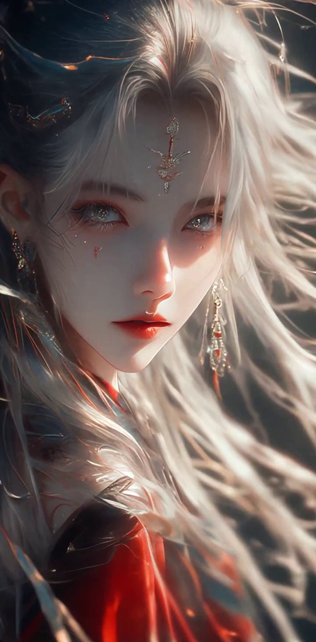 白发动漫美女
