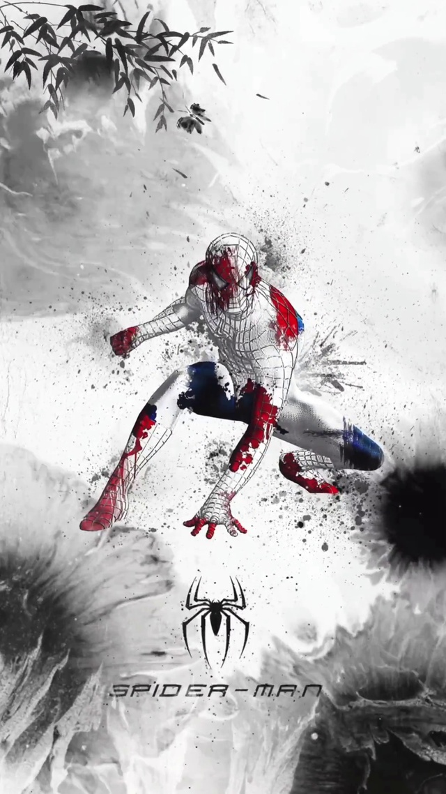 水墨超级蜘蛛侠