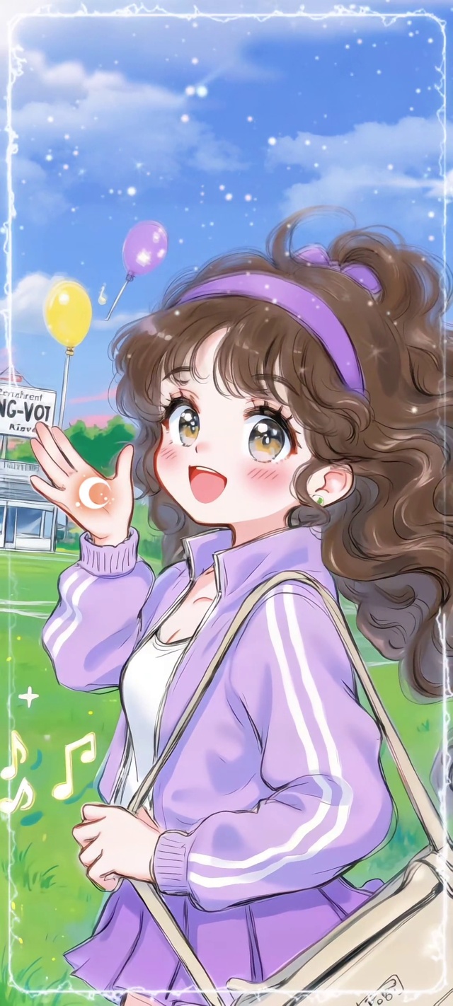 紫韵欢歌气球少女