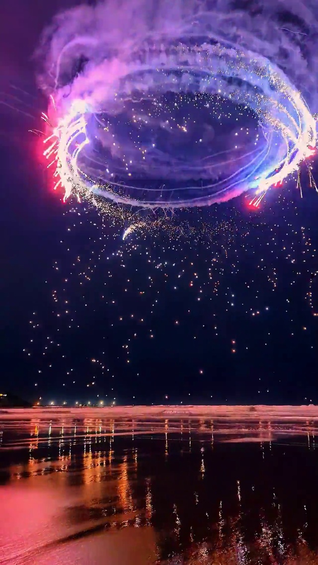 邀你看旋转烟花