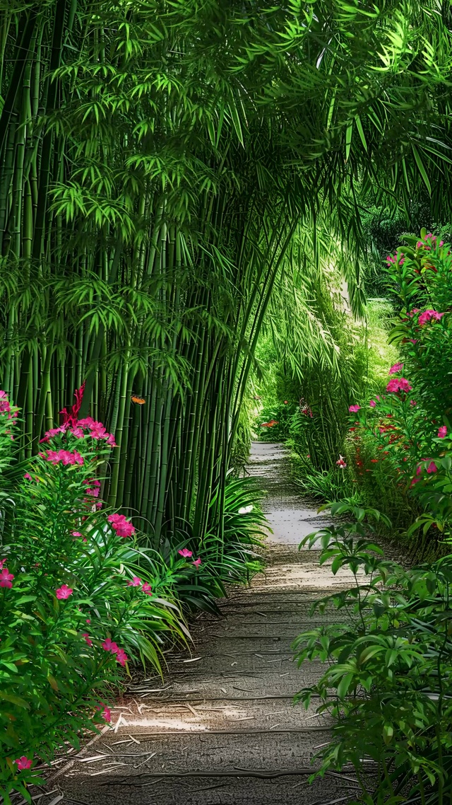 森林小路唯美治愈