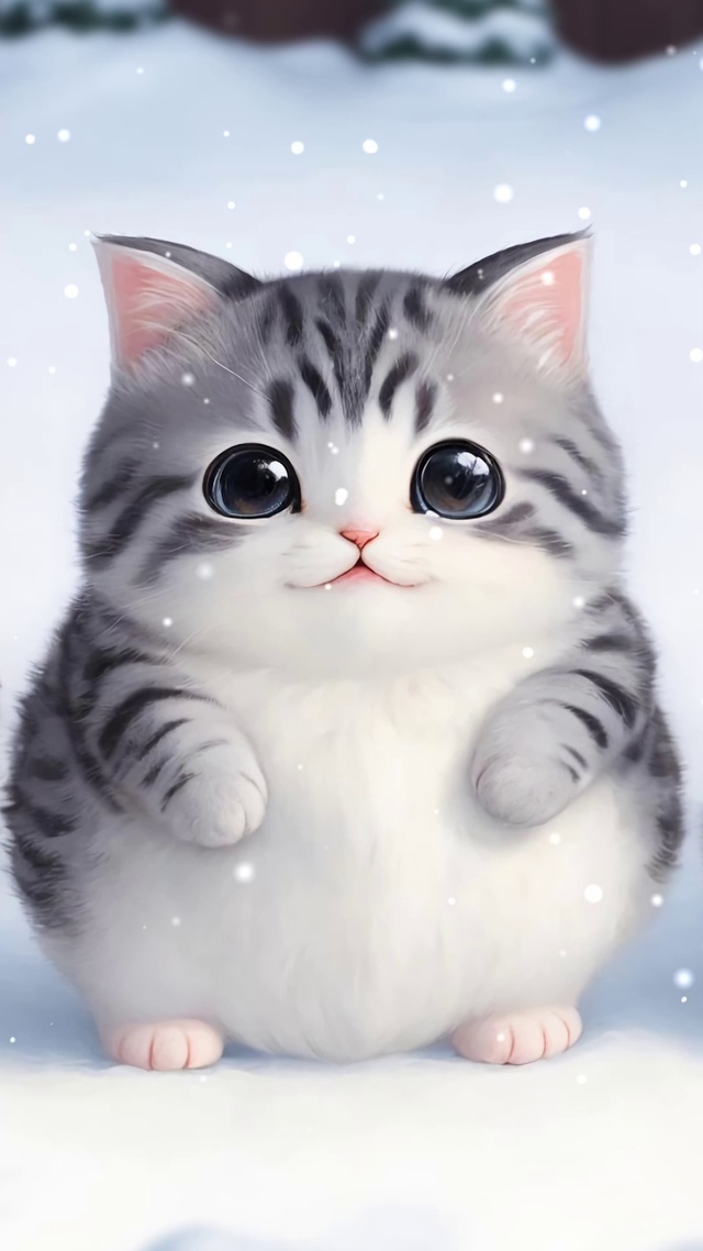 4K三只小肥猫