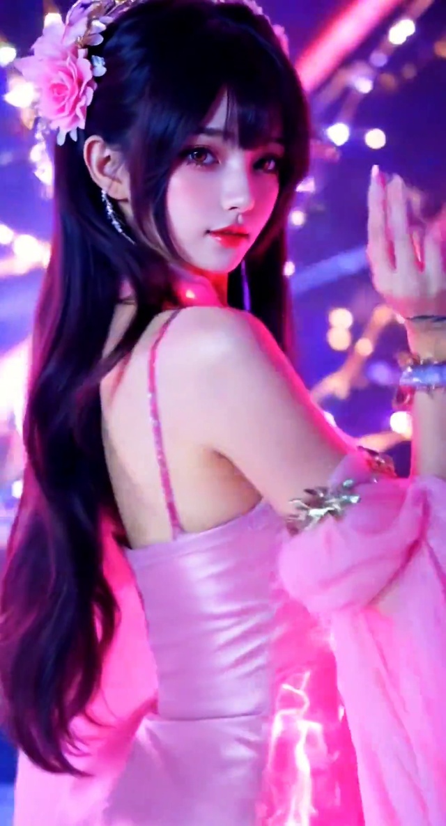 二次元跳舞美女