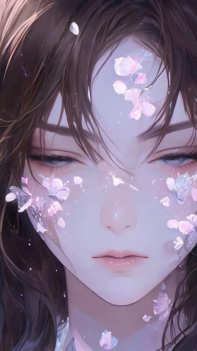 花丛中女孩