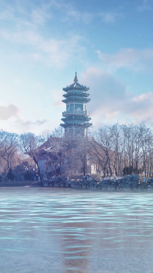 湖中的宝塔