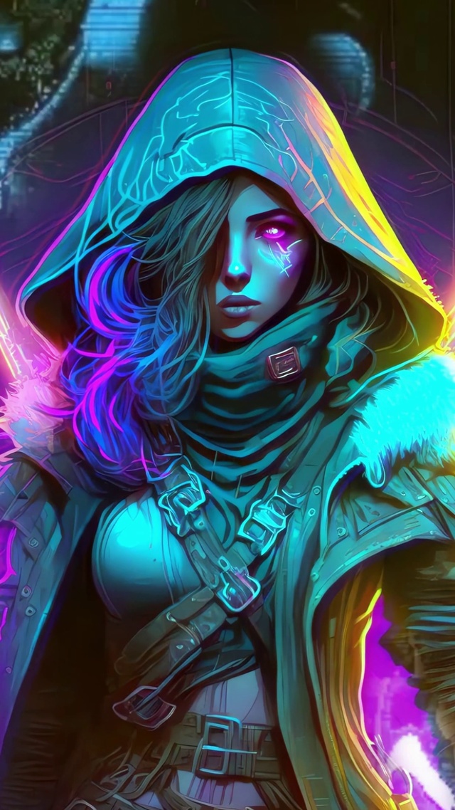 赛博朋克美少女