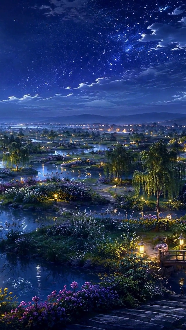 月夜花海秘境