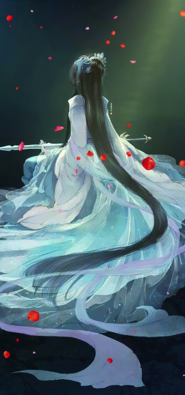 仙女小姐姐的背影