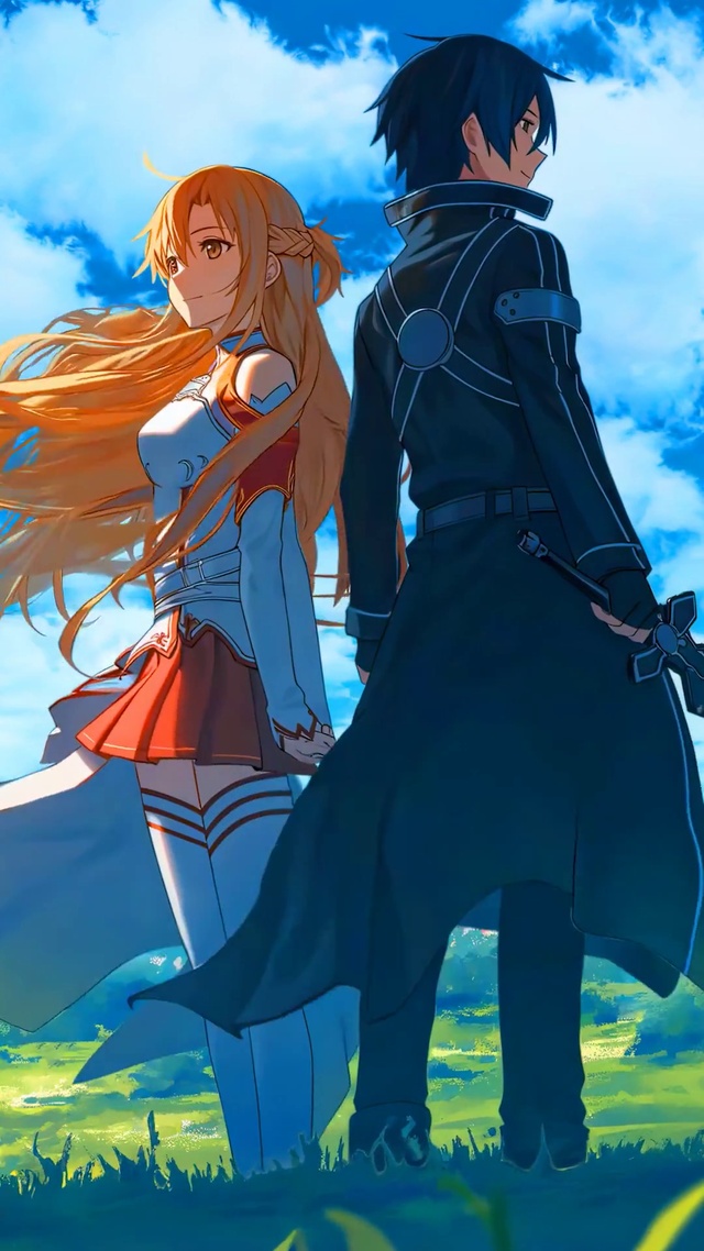 刀剑神域桐人和亚丝娜