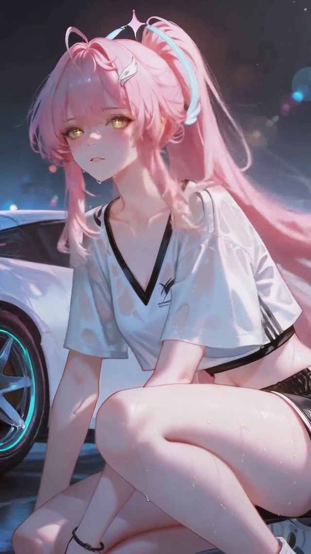 雨夜粉发超跑美少女-爱弥斯