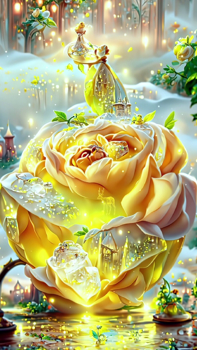 浪漫水晶玫瑰花