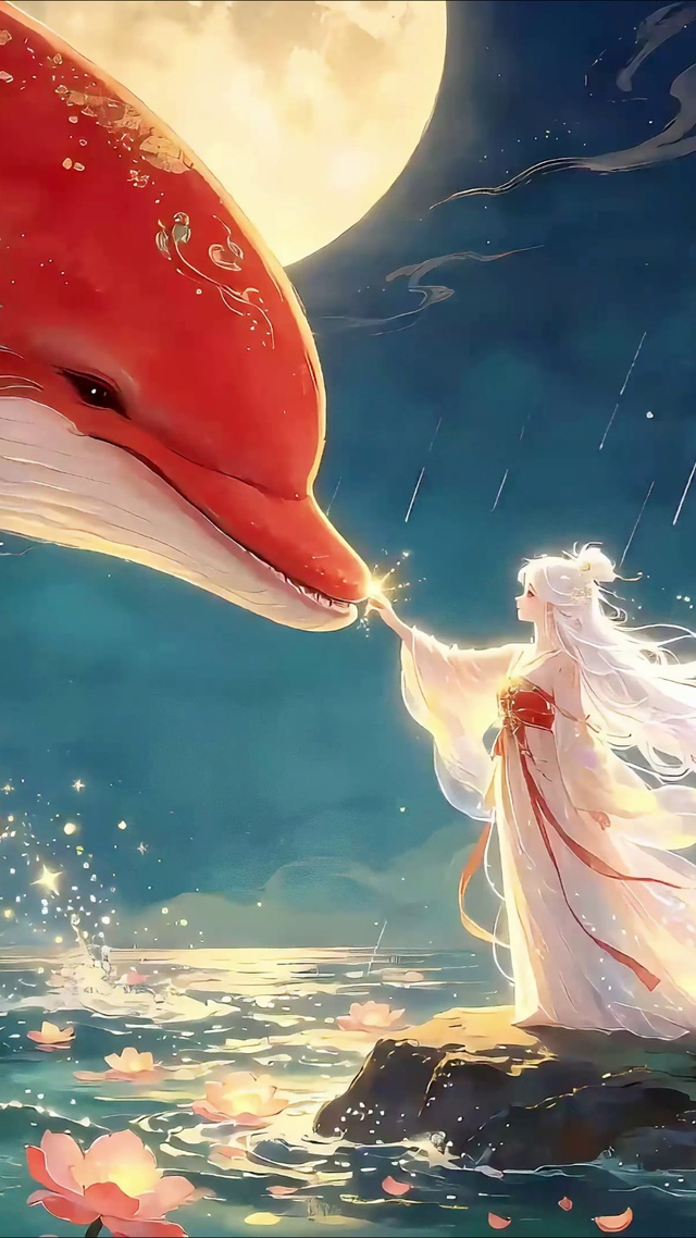 红海豚与少女