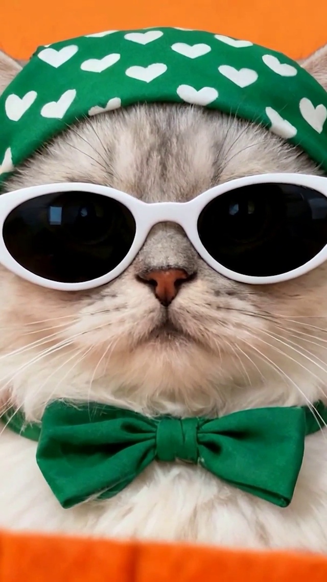 戴墨镜猫咪