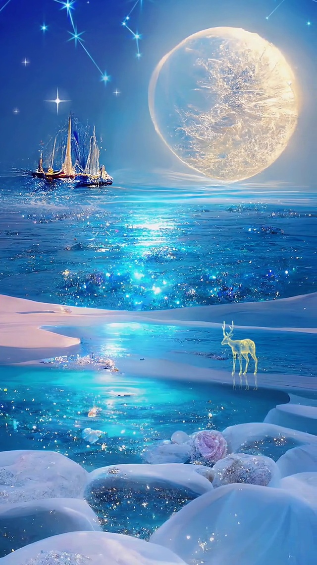 蓝色海滩